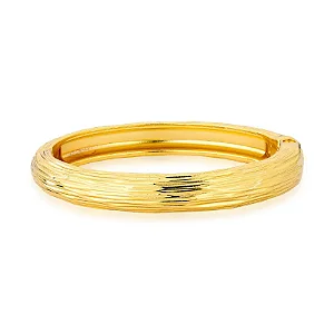 Bracelete Ranhuras Gold