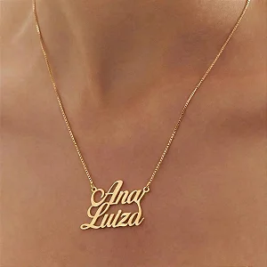 Gargantilha Personalizada Nome Com Até 16 Letras