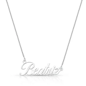 Gargantilha Personalizada Nome Com Até 9 Letras PRATA LISA