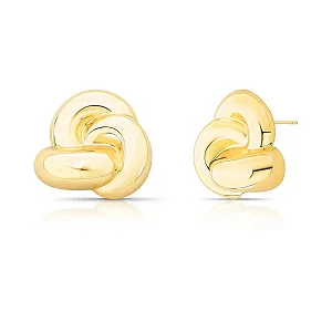 Brinco De Nó Trançado e Texturizado Liso