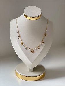 Colar Espírito Santo e Cristais