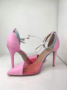 Scarpin vinil rosa