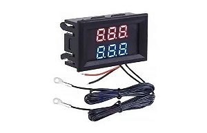 Medidor De Temperatura Termômetro Digital Duplo Com Display