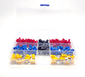 Kit Terminal Conector Olhal 200Pcs Fio 0,5 a 6mm2 NFe