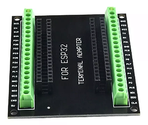 Placa Adaptador Expansão Com Terminal Borne Esp32 38 Pinos