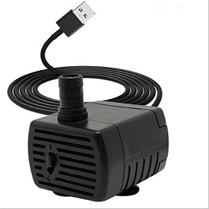 Mini Bomba Submersa USB 3W 5V JYC-D102 120L/H Aquário NFe