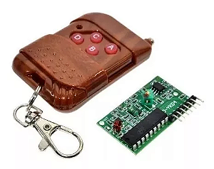 Controle Remoto Rf 433mhz 4 Canais + Receptor Automação NFe