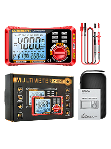 Multímetro Digital Profissional Aneng 612 Cap Temp Nfe