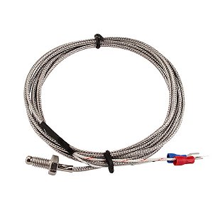 Sensor De Temperatura Termopar Tipo K 0 A 800°c 2 Metros