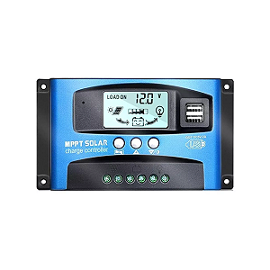 Controlador Carga Painel Solar Mppt 100a 12v 24v Automático