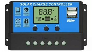 Controlador Carga Solar PWM 10A 12V-24V