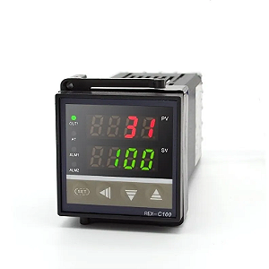 Controlador de Temperatura REX C100 100-220V V*AN SSR NFe