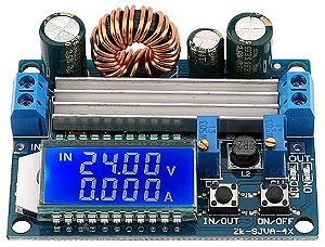 Conversor Tensão DC DC Buck Boost Automático 4A Display NFe