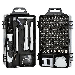 Kit Jogo 115 Chaves Precisão Maleta Fenda Phillips Torx Y