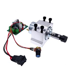 Kit Motor 775 24V 100W Com Suporte Pinça CNC Router PCB Nfe