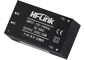 Mini Fonte Hi Link Hlk-20m05 Hlk20m05 100-240vac 5v Dc 20w