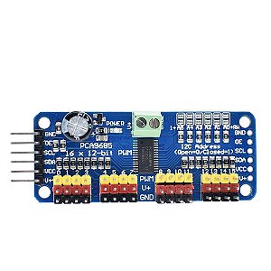Módulo Driver Servo Motor 16 Canais PCA9685 Para Arduino NFe