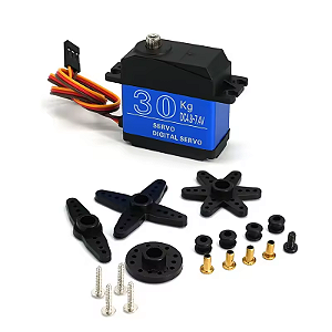 Mini Servo Motor Alto Torque 30kgf 180° Engrenagens Metal