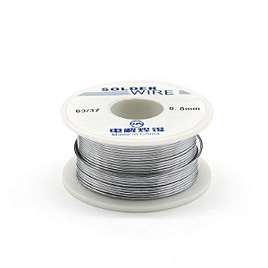 Fio Solda Estanho Soldagem Eletrônica 100 gramas 0,8mm