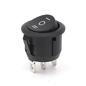 Botão Switch Liga Desliga On Stop Off 3 Pinos Redondo KCD1