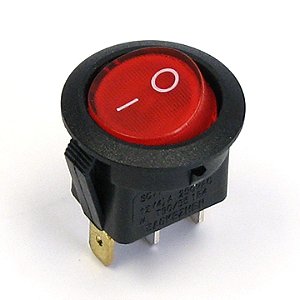 Botão Switch Liga Desliga Redondo Embutir KCD2 Luminoso