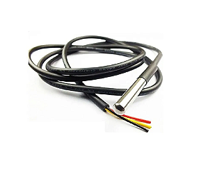 Sensor Temperatura DS18B20 Prova D'água 1-Wire 5 Metros Nfe