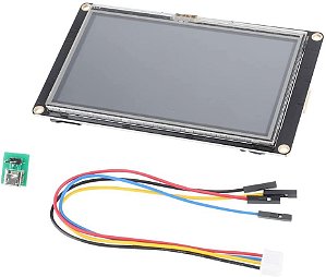 Tela Lcd Nextion 7 Polegadas Tft Touch Enhanced Resistivo