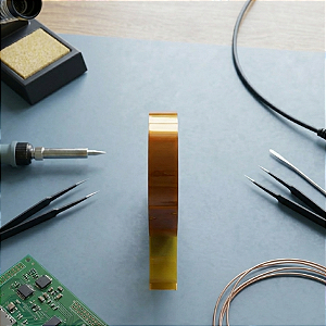 Fita Kapton Adesiva Alta Temperatura Térmica 40mm 20 metros