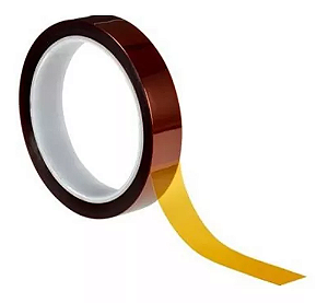 Fita Kapton Adesiva Alta Temperatura Térmica 20mm 20 metros