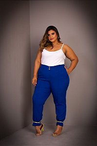 Calça Linho Azul