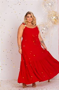 VESTIDO LONGO VERMELHO