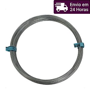 Rolo Arame Galvanizado 1,24mm 1kg - 18