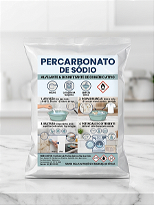 Percarbonato De Sódio Puro 1kg - Clareador E Tira Manchas Potente