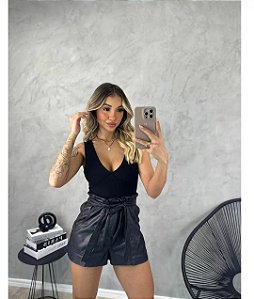 Short Couro Eco Vero