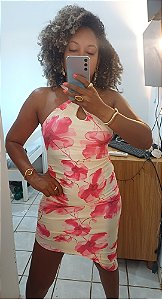 Vestido Nayara Mármore Rosa