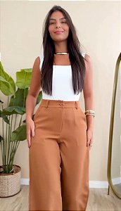 Calça Alfaiataria Allana Caramelo