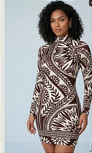 Vestido Greta Mandala Marrom