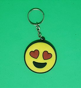 Chaveiro - emoji apaixonado