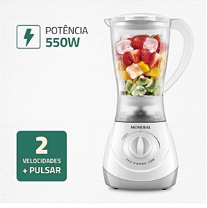 Liquidificador Easy Power, Mondial, Branco, 550W, 220V - L-550-W