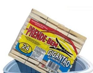Kit com 24 prendedores de roupas