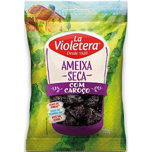 Ameixa Seca Sache La Violetera Com Caroço - Embalagem 30X100 GR - Preço Unitário R$7,2