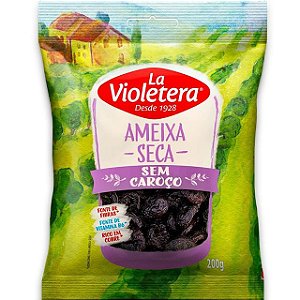 Ameixa Seca Sache La Violetera Sem Caroço Sache 200Gr - Embalagem 20X200 GR - Preço Unitário R$12,19