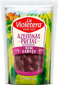 Azeitona Preta Sache La Violetera Sem Caroço - Embalagem 20X80 GR - Preço Unitário R$5,22