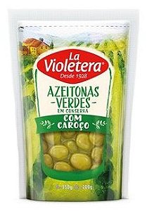 Azeitona Verde Sache La Violetera Com Caroço - Embalagem 24X200 GR - Preço Unitário R$6,64