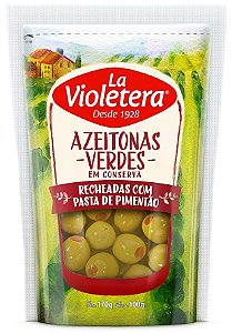 Azeitona Verde Sache La Violetera Recheada - Embalagem 20X100 GR - Preço Unitário R$5,25