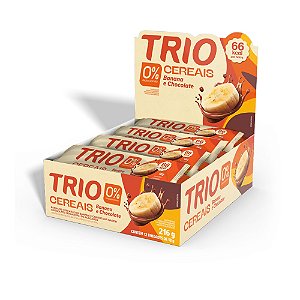 Barra De Cereal Trio Zero Açucar Banana E Chocolate 18Gr - Embalagem 12X18 GR - Preço Unitário R$1,73