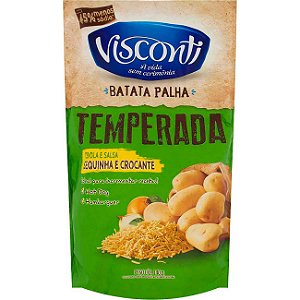 Batata Palha Visconti Temperada - Embalagem 20X140 GR - Preço Unitário R$4,93