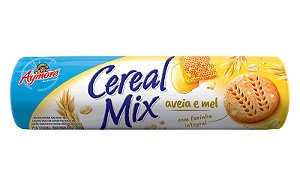 Biscoito Aymore Cereal Mix Aveia Com Mel - Embalagem 40X135 GR - Preço Unitário R$2,99