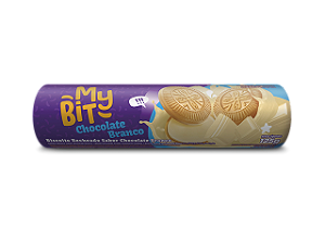 Biscoito Recheado My Bit Chocolate Branco 110Gr - Embalagem 30X110 GR - Preço Unitário R$1,54