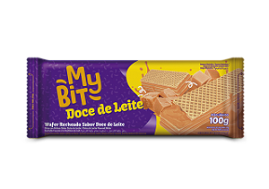 Biscoito Wafer My Bit Doce Leite - Embalagem 30X100 GR - Preço Unitário R$1,69